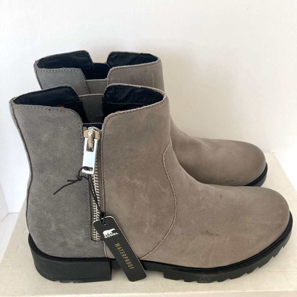 Sorel Gray Ankle Boots